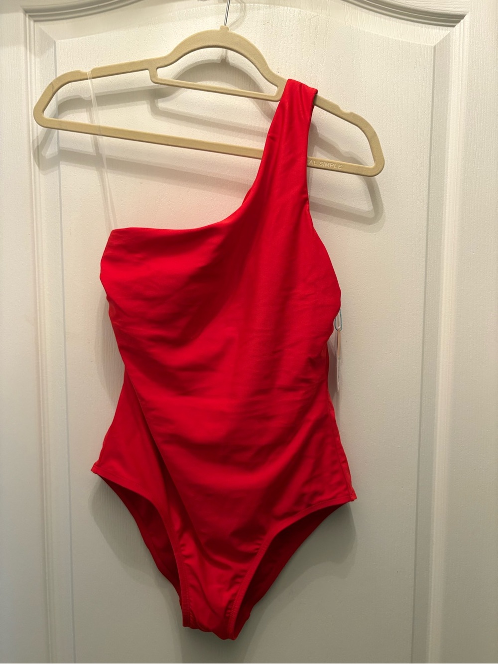 Kona Sol One-Shoulder Red One-Piece Swimsuit NWT Medium